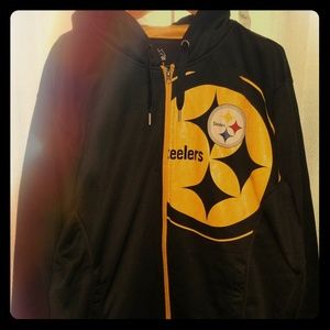 NWOT Steelers zip up hoodie